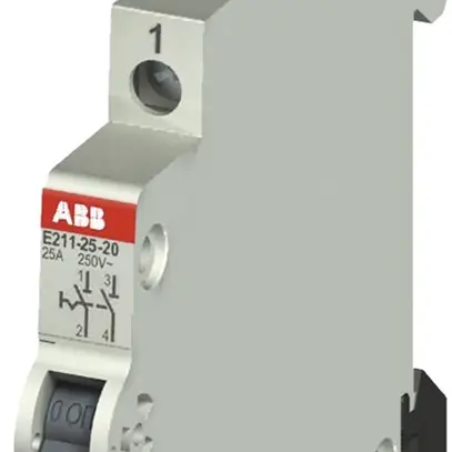 Interruttore AMD ABB E211, 25A/250V 2L 2Ch, ½UM, "0-I" 