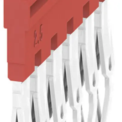 Connessione trasversale Weidmüller ZQV 2.5N/6 RD inserito 6L 5.1mm 24A ro 