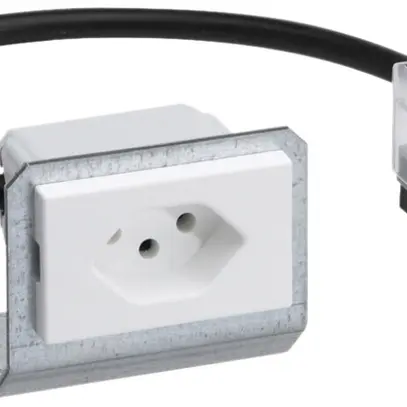 Prise INC FLF type 13 blanc pour BK-broadway pour câble plat Technofil 