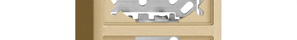 Cappa con piastra di base 54/39mm per combinazioneFX verticale/orizzontale sand 