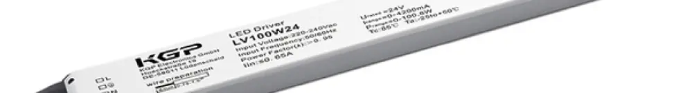 Convertitore LED DOTLUX CV IP20 0…100W 24V/4.2A 360×30×21mm 