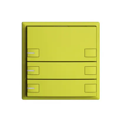 Pulsante KNX RGB EDUE, 250mW, c.LED RGB, 3×pulsante, com.2×tasti, lem 