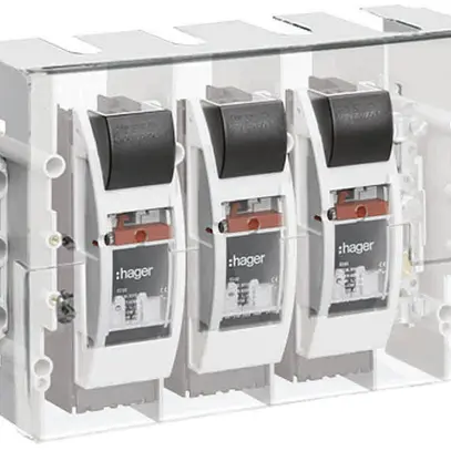 Kit di montaggio Hager NTK 161 sezionatore di neutro HPC 160A bride coperchio 