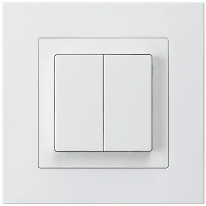 Poussoir ENC kallysto.pro 2×A-R/1P blanc 