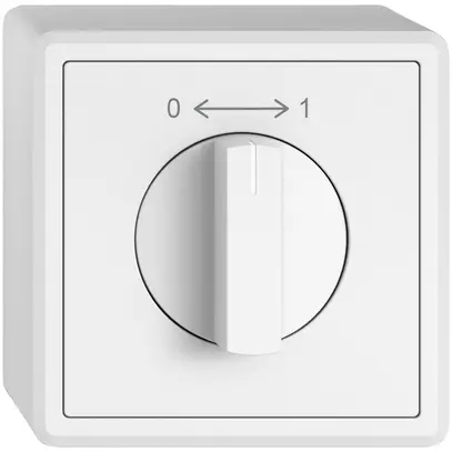 Contact pivotant AP EDIZIO.liv SNAPFIX® 0<->1/1P avec manette rotative bc 