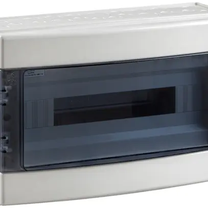 Scatola AP Elcase 286×418×148mm 1×18 moduli IP65 IK08 650°C ABS/PC grigio 