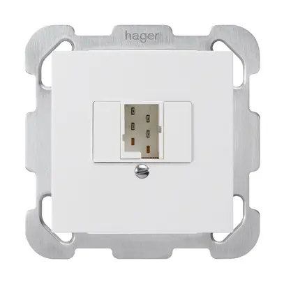 Boîte ENC kallysto 1×TT83 blanc avec plaque de fixation 
