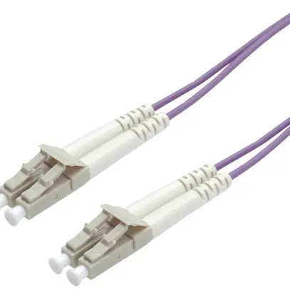 Cavo patch FO ROLINE 2×OM4 LC-Duplex/LC-Duplex PVC viola 5m 