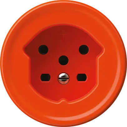 Presa origin 1×tipo 15 10A 230V 60×60mm arancione 