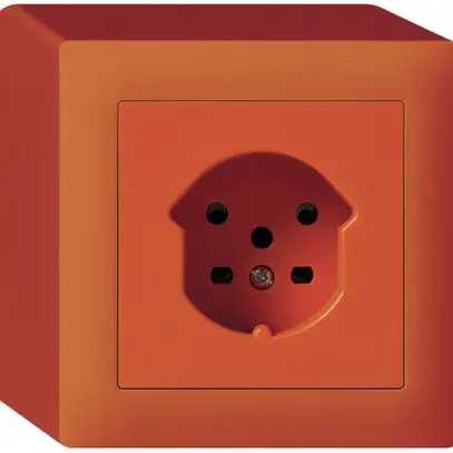 Prise AP HA kallysto type 15 avec bornes enfichables orange 