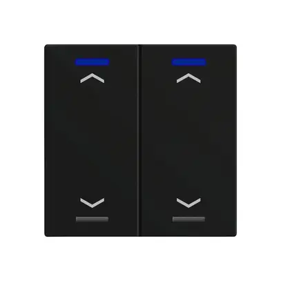 EB-Taster KNX RGBW MDT BE-TAL600216.A1 2T/4B schwarz matt "Jalousie" 