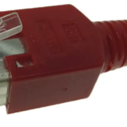 Cavo patch 2RJ45 0.5m rosso 