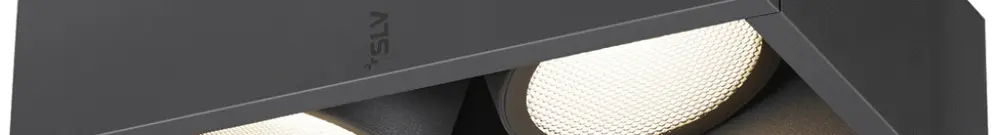 Applique LED SLV ESKINA 27W 2200lm 830/840 IP65 diretto/indiretto 95° antracite 