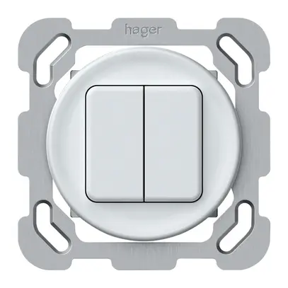 Pulsante KNX INC origin 2×tasti bianco 