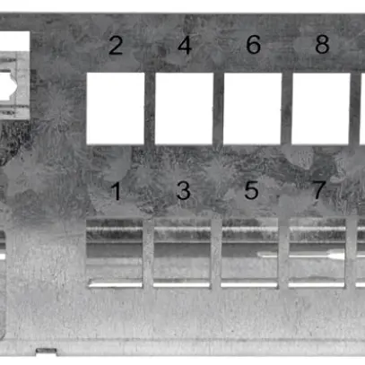 Panneau de distribution Ceconet Economy 16-port, 1×FLF, 1×FTTH OTO ou 1×LSA-PLUS 