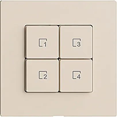 Pulsante scena 4 scene/4T Edue Wiser crema 
