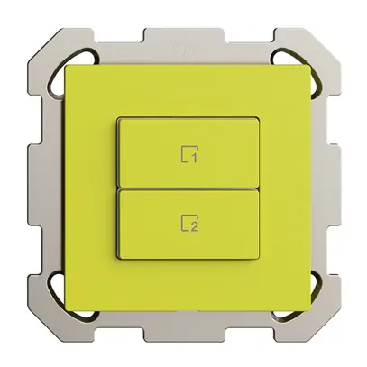 Pulsante scena INC 2 scene verticale/2T Edue Wiser lemon 