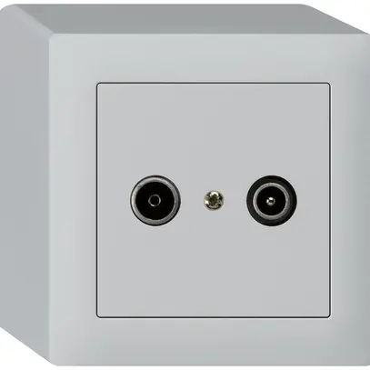 Prise de passage AP kallysto R/TV 14dB gris clair 