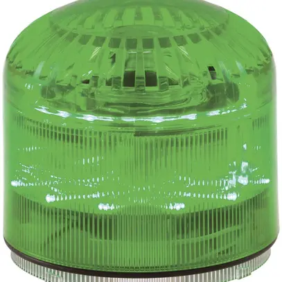 Sirène Hugentobler SIR-E LED M avec lumière, vert, sans base, IP65, Ø92×87.5mm 