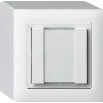 Poussoir universel AP 2×kallysto sans LED blanc 