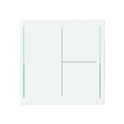 Tasterabdeckung ABB SIDUS touch 3-fach weiss 