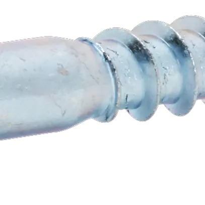Vis à bois 6-pans 10×60mm DIN 571, fraisée, zinguée bleu 