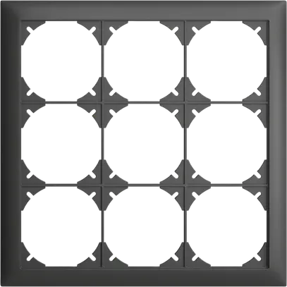 En-tête ENC EDIZIOdue SNAPFIX® 3×3 horizontal et vertical 208×208mm gris foncé 