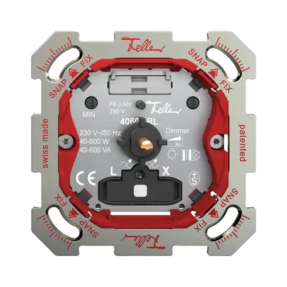 Regolatore INC Feller SNAPFIX® lum.bi rottura fase alto 40…600W/40…600VA 