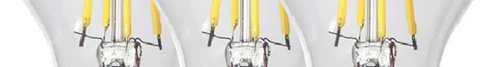 Lampada LED E27 7W 806lm 3000K chiaro Ø60×105mm Trio Pack 