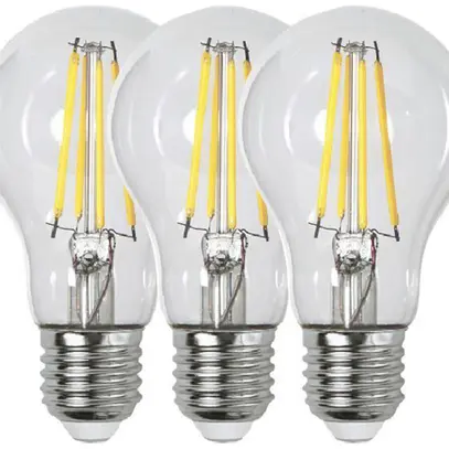 Lampada LED E27 7W 806lm 3000K chiaro Ø60×105mm Trio Pack 