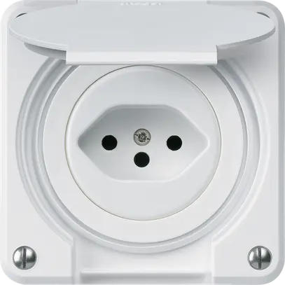 Presa INC robusto tipo 13 bianco per combinazione 