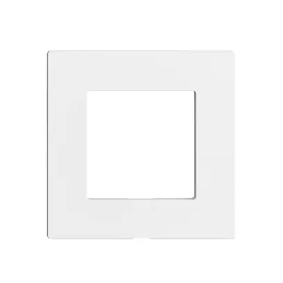 Placca frontale Edue Wiser p.kit d.copertura, s.iscrizione, IP20, 60×60mm, bi 
