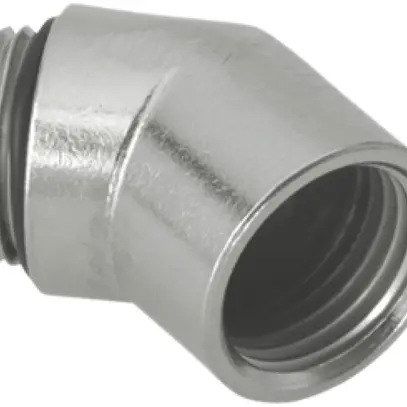Angolo AGRO 45° 2×M32 ottone nichelato 