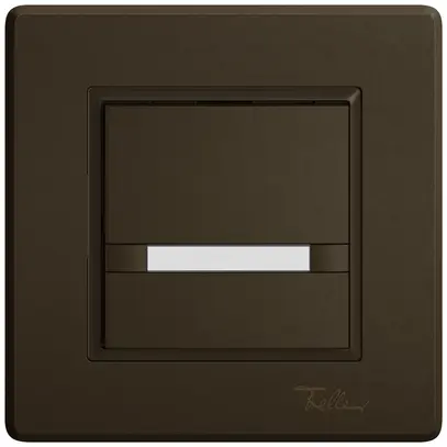 Poussoir KNX RGB ENC EDIZIO.liv SNAPFIX® capteur temp.s.LED étiqu.1× comm.2T br 