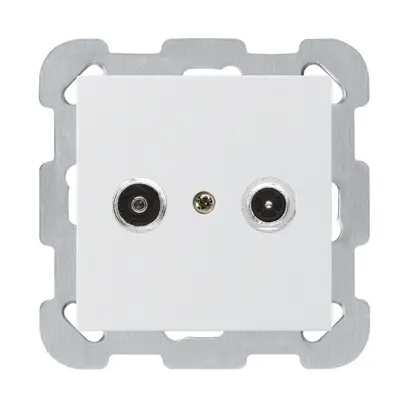 Prise antenne ENC kallysto R/TV montage B 11dB 2GHz blanc 