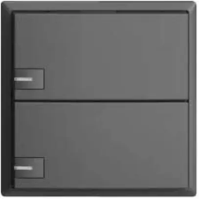 Pulsante KNX RGB EDUE, 250mW, c.LED RGB, 2×pulsante, com.1×tasto, grs 