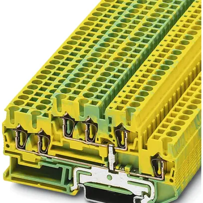 Borne de passage 0.08…4mm² vert/jaune STTB 2.5-TWIN-PE 