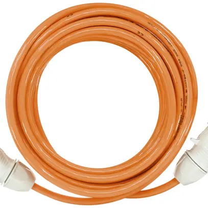CEE-Verlängerungskabel Demelectric G-PUR 5×2.5mm² CEE/CEE 16A IP44 orange 10m 