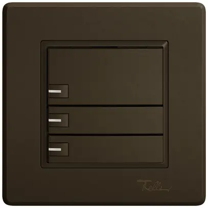 Pulsante universale INC EDIZIO.liv UNI SNAPFIX® 12…48V c.LED blu 3× com.1T ma 