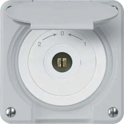 Contatto rotativo chiave quadrata INC robusto IP55 grigio coperchio inv.combi 