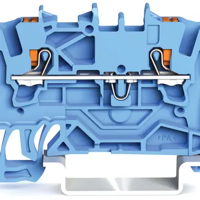 Borne de passage WAGO TopJob-S 1.5mm² 2L bleu série 2201 
