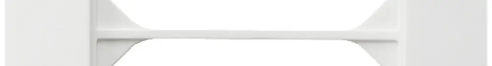 Telaio di copertura INC kallysto.trend 2×1 bianco 94×154mm 