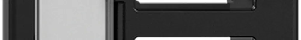 Kit de montage INC S-One FLF pour 2×RJ45 droit, noir 