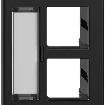 Kit de montage INC S-One FLF pour 2×RJ45 droit, noir 