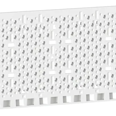 Plaque de montage Hager volta 95×265mm poinçonnage matière synthétique 