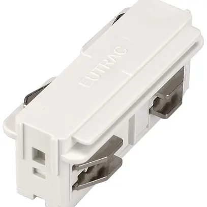Raccord longitudinal SLV pour rail conducteur AP EUTRAC 3-phases, blanc 