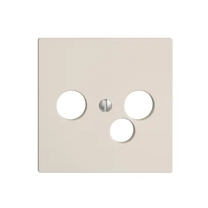 Plaque frontale EDIZIOdue crema pour prise de date pour R/TV 