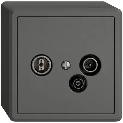 Prise antenne AP TV-R-données EDIZIO.liv SNAPFIX® 15dB grf 