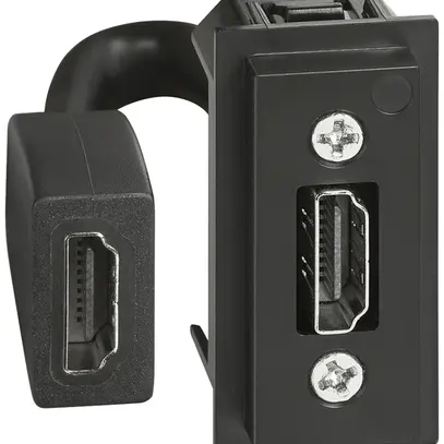 Presa di collegamento Living Now HDMI 14 con cavo e spina 1 modulo 