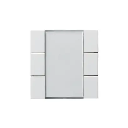 Frontset Hager kallysto 6×KNX systemlink/easylink weiss 
